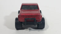 Vintage 1987 Remco Monster 4x4 Truck Dark Red Die Cast Toy Car Vehicle - Good Year Tires, Autolite - Hedman Huslter Hedders