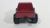 Vintage 1987 Remco Monster 4x4 Truck Dark Red Die Cast Toy Car Vehicle - Good Year Tires, Autolite - Hedman Huslter Hedders