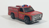 1977 Hot Wheels Flying Colors Emergency Squad Rescue Ranger Dark Red Fire Truck Die Cast Toy Car Vehicle - BW - Blue Lights - Hong Kong