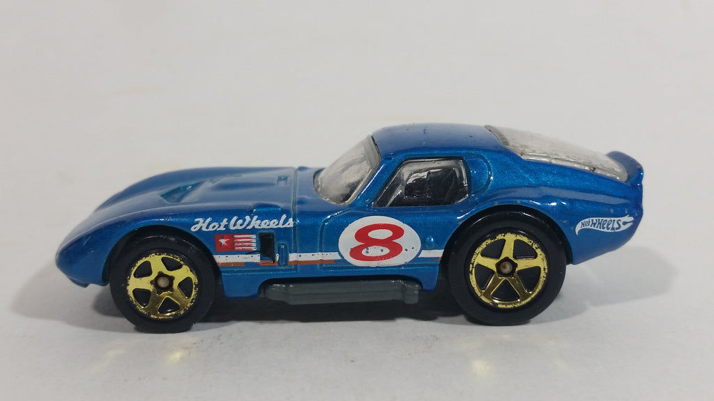 2013 Hot Wheels Shelby Cobra Daytona Coupe Teal Blue Die Cast Toy Musc ...