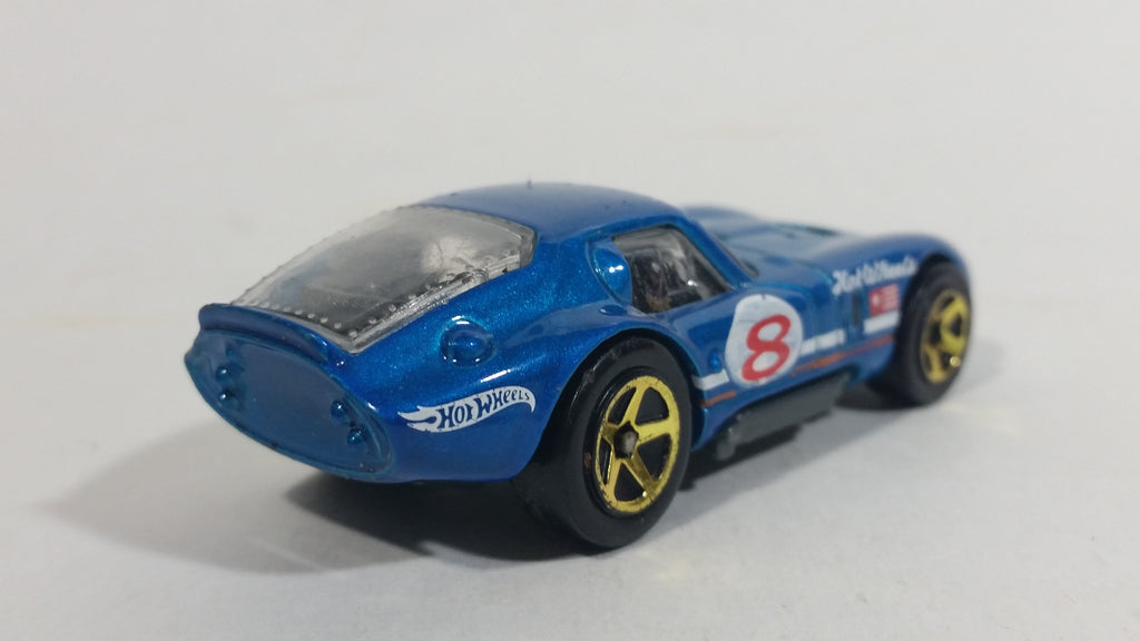 2013 Hot Wheels Shelby Cobra Daytona Coupe Teal Blue Die Cast Toy Musc 