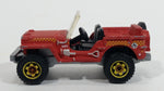 2013 Matchbox MBX Explorers Jeep Willys Rust Red Die Cast Toy Car Vehicle