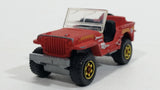 2013 Matchbox MBX Explorers Jeep Willys Rust Red Die Cast Toy Car Vehicle