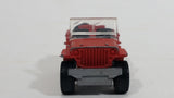 2013 Matchbox MBX Explorers Jeep Willys Rust Red Die Cast Toy Car Vehicle