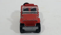 2013 Matchbox MBX Explorers Jeep Willys Rust Red Die Cast Toy Car Vehicle