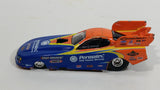 Permatex Limited Anniversary Edition Marty Nothstein NHRA Funny Car Chevrolet Impala SS Orange Die Cast Toy Race Car Vehicle - Rubber Tires - Missing Engine