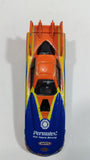 Permatex Limited Anniversary Edition Marty Nothstein NHRA Funny Car Chevrolet Impala SS Orange Die Cast Toy Race Car Vehicle - Rubber Tires - Missing Engine