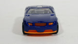 2013 Hot Wheels Track Aces Torque Screw Metalflake Blue with Orange Die Cast Toy Car Vehicle