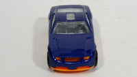 2013 Hot Wheels Track Aces Torque Screw Metalflake Blue with Orange Die Cast Toy Car Vehicle