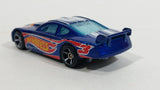 2014 Hot Wheels Race Team Circle Tracker Metalflake Blue Die Cast Toy Car Vehicle