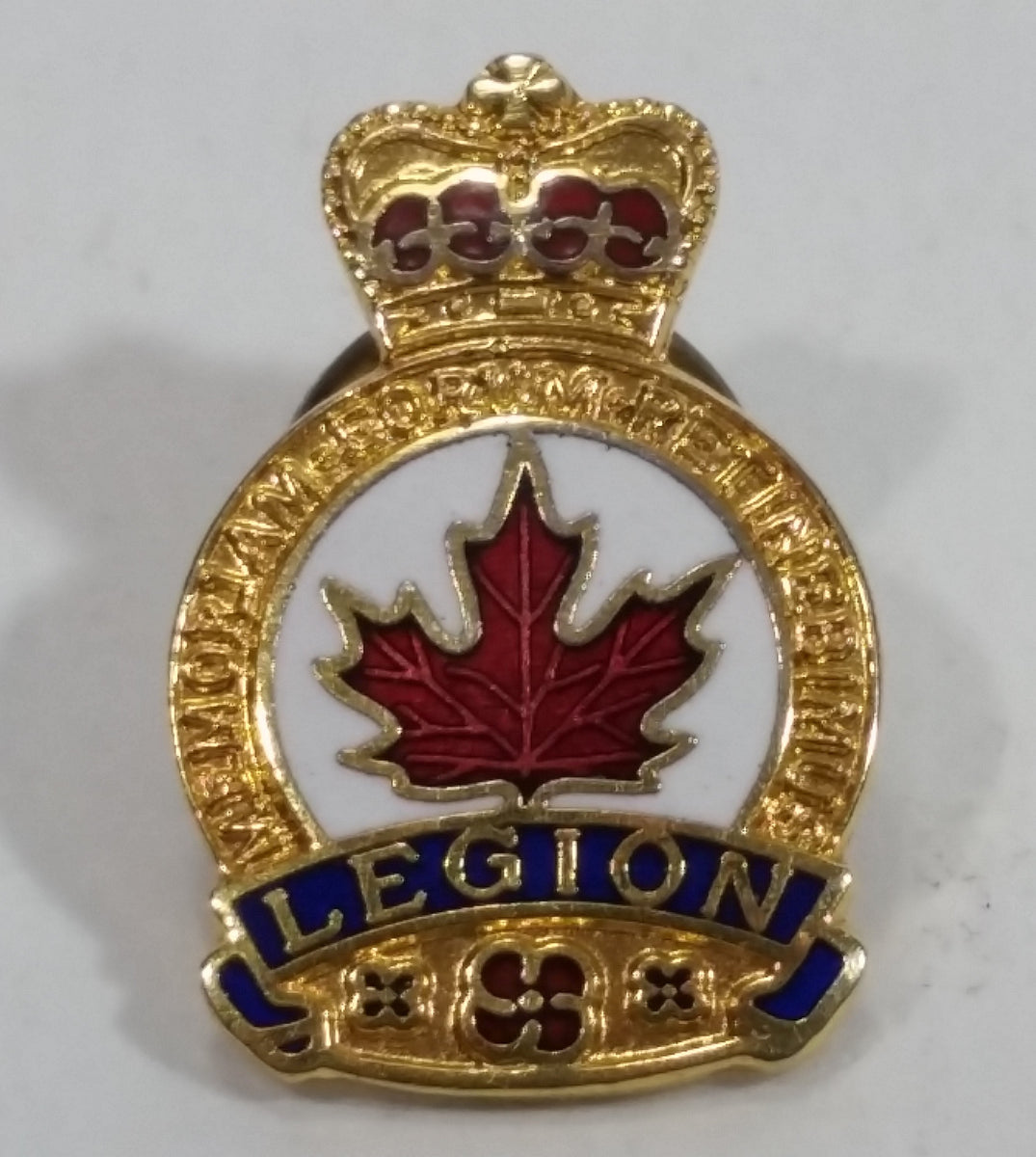Royal Canadian Legion Enamel Metal Pin Treasure Valley Antiques