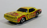 2002 Maisto Marvel Plymouth Hemi Cuda Cyclops Character Yellow Red Die Cast Toy Muscle Car Vehicle