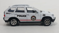 Welly BMW X5 Police 36 White No. 52057 Die Cast Toy Cop Car Vehicle