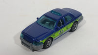 2016 Matchbox City 2006 Ford Crown Victoria LAX Taxi Blue Die Cast Toy Car Vehicle - Los Angeles Airport Taxi