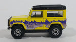 1998 Matchbox Mountain Trails Land Rover Ninety Yellow Die Cast Toy Car Vehicle