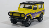 1998 Matchbox Mountain Trails Land Rover Ninety Yellow Die Cast Toy Car Vehicle