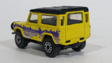 1998 Matchbox Mountain Trails Land Rover Ninety Yellow Die Cast Toy Car Vehicle