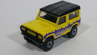 1998 Matchbox Mountain Trails Land Rover Ninety Yellow Die Cast Toy Car Vehicle