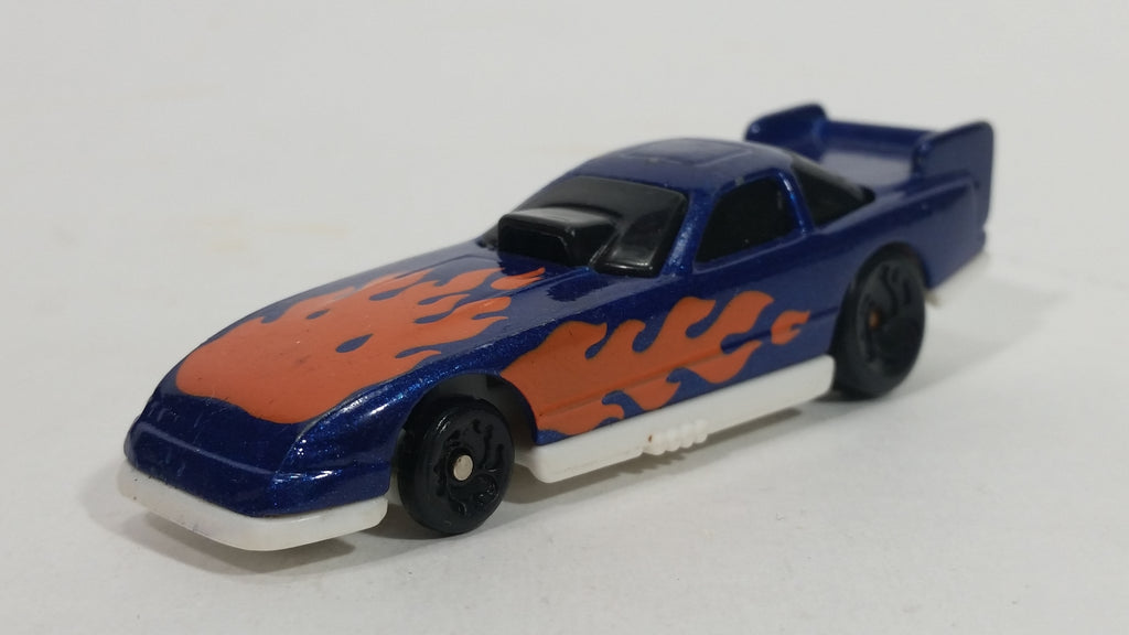 1996 Hot Wheels Flames Series Funny Car 1/5 Blue Die Cast Toy Race Car ...