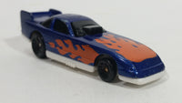 1996 Hot Wheels Flames Series Funny Car 1/5 Blue Die Cast Toy Race Car Vehicle McDonald's Happy Meal