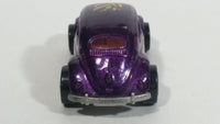 1995 Hot Wheels 1953-57 Volkswagen VW Bug Purple Die Cast Toy Car Vehicle 7 Spoke Wheels Version