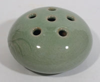 Chojo Green Glazed Ceramic Incense Holder