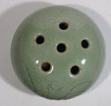 Chojo Green Glazed Ceramic Incense Holder