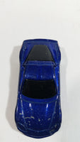 2008 Hot Wheels General Motors Chevrolet Corvette C6 Blue Die Cast Toy Car Vehicle