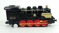 1990s Soma Santa Fe Train Engine Locomotive Pullback Motorized Friction Die Cast Toy Railroad Vehicle