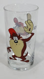 1998 Smucker's Collectables Warner Bros. Baseball Themed Taz Tasmansian Devil Cartoon Character Small Drinking Glass