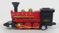 1990s Soma W.P. 20357 Engine Locomotive Pullback Motorized Friction Red Black Die Cast Toy Railroad Vehicle