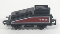 1990s Soma Train Coal Hauler Car 703698 Maroon and Black Plastic Toy Railroad Vehicle