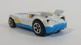 2012 Hot Wheels Creature Cars Howlin' Heat White Blue Die Cast Toy Car Vehicle