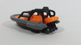 2015 Matchbox MBX Explorers Sea Spy Boat Orange Grey Black Plastic and Die Cast Toy Watercraft Vehicle