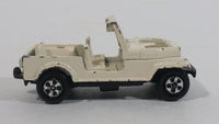 Vintage 1981 ERTL Dukes of Hazzard Daisy Duke's Jeep White Cream Die Cast Toy Car Vehicle 1/64 Scale