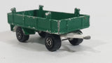 Vintage Majorette Super Cargo Trailer #2124400 Painted Green and White Die Cast Toy Car Vehicle