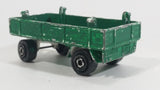 Vintage Majorette Super Cargo Trailer #2124400 Painted Green and White Die Cast Toy Car Vehicle