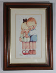 Rare Vintage Mabel Lucie Attwell 'My Old Dutch' Wooden Framed Print