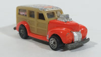 2001 Hot Wheels Skateboarders '40s Woodie Orange Die Cast Toy Classic Car Vehicle