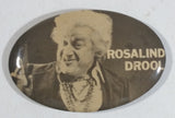 Vintage Rosalind Drool 'Narrator' from Saskatchewan Black and White Oval Shaped Pin