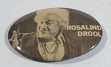 Vintage Rosalind Drool 'Narrator' from Saskatchewan Black and White Oval Shaped Pin