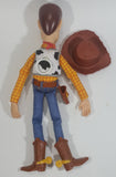 Thinkway Toys Disney Pixar Toy Story Woody Cowboy Character Pull String and Button Press Action Figure with Over 20 Sayings - Working