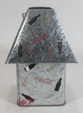 Coca-Cola Coke Soda Pop Flower Decor Galvanized Metal Outdoor Hanging Candle Lantern with Bottle Cut-outs