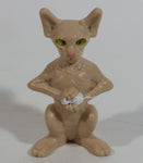 2010 Cats & Dogs: The Revenge of Kitty Galore Cat Movie Film Holding Rat Plastic Toy Figure - Burger King Kid's Meal