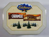 Cadbury's Festive Canisters Caramilk Fudge Chocolate Bar Snack Metal Tin Collectible