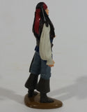 DecoPac Disney Pirates of the Caribbean Movie Film Series Character Jack Sparrow Johnny Depp 3 3/4" Tall Figure Cake Topper