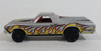 2009 Hot Wheels Heat Fleet 68 El Camino Metalflake Silver Die Cast Toy Muscle Car Vehicle