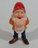 Vintage Snow White and the Seven Dwarfs "Happy" Hard Plastic Toy Figure Made in Hong Kong