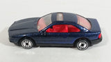 1994 Hot Wheels BMW 850i Metallic Dark Blue Die Cast Toy Car Vehicle