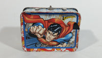 DC Comics Superman Super Hero Character Small Hinged Tin Keepsake Trinket Container